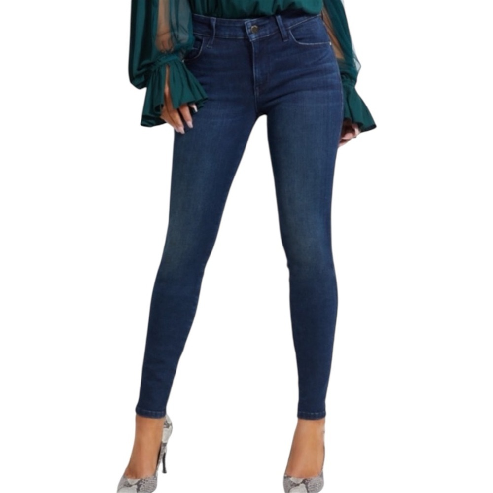 GUESS Brittney Skinny Washed Dark Blue Size 28 EUC